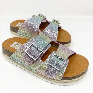 Dolce Vita Kids Cresley Glitter Slides Size 4